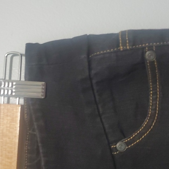 Chadwicks shorts women’s size 6 Bermuda length black demin pull-on elast… - Picture 15 of 16